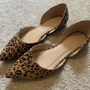 Animal print flats